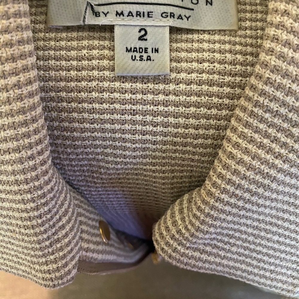 St. John Taupe Textured Jacket